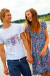fashion shot of a young couple