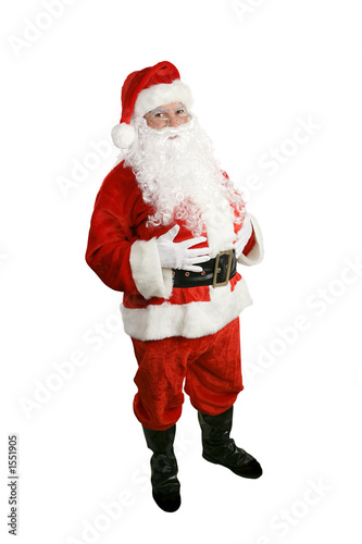 Photo: santa claus - full body isolated santa claus - full body isolated
