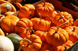 basket of holiday pumpkins