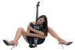 beauty sexy girl with guitar beauty sexy girl with guitar