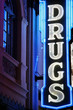 drug neon sign