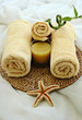 yellow  towels