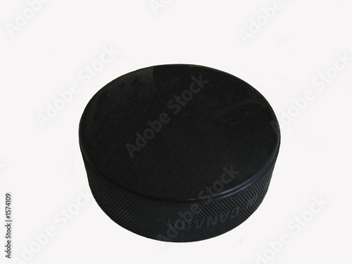 blank hockey puck