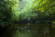 fly fisherman in the river