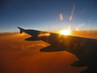 sunset over the caribbean sea