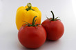 tomatoes and yellow pepper