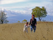 happy daugter and mather in nature