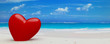1 heart on beach