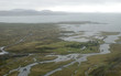 aerial view to iceland seacoast