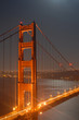 golden gate by night from marin headlands