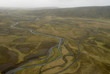 aerial view to iceland landscape