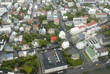 aerial view to reykjavik