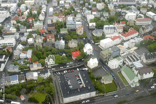 aerial view to reykjavik aerial view to reykjavik