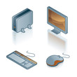 design elements 44b. computers icons set