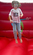 girl on red moon bounce girl on red moon bounce
