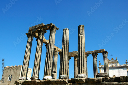 portugal, alentejo, evora: diana temple