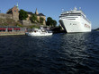 cruiser in oslo harbor cruiser in oslo harbor