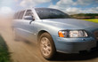 car on the move