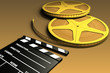 film roll and clapboard