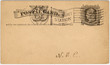 one cent us postcard c