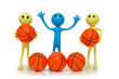 ����: smilies with basketballs isolated on white � Elnur #1595126