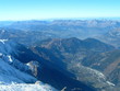 vue du sommet de l'aiguille du midi