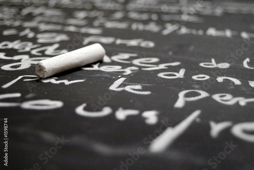 Foto: craie sur tableau craie sur tableau