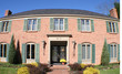 large two story brick house