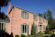 large two story brick house