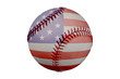 baseball with american flag