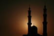 mosque at sunset