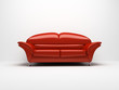red sofa isolated on white background