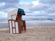 strandkorb an der ostsee