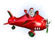 santa flying a plane 2