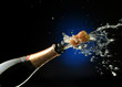 champagne bottle ready for celebration