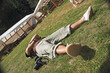 photographer relaxing