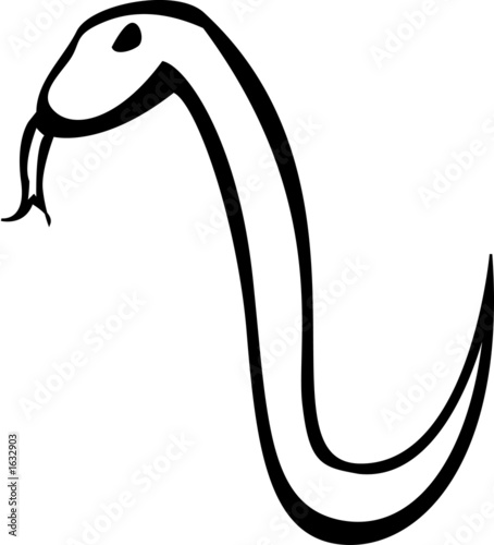 Illustration: angry snake angry snake