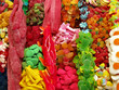colorful sweets in a snack stall colorful sweets in a snack stall