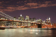 brooklyn bridge  at night
