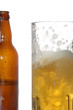 beer bottle and mug