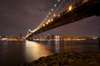 manhattan bridge at night
