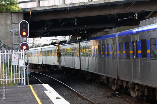 Photo: train departing train departing