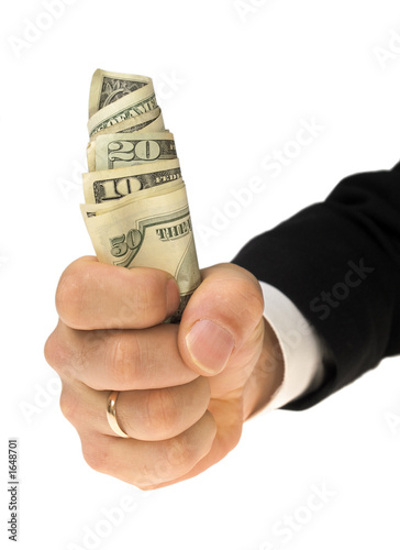 Photo: money in palm money in palm