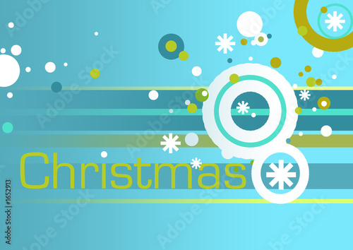 Illustration: christmas retro blue christmas retro blue