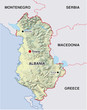 landkarte albanien albania map