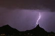 lightning hitting pinnacle peak