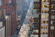 people running down the street in a marathon