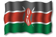 flagge kenia 2006 im wind