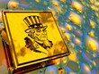 gold plate uncle sam.