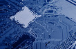 blue circuit board